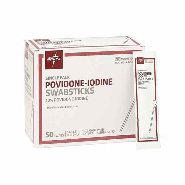Swabstick Surgical Prep PVP Iodine 10% 1's 50/Bx, 10 BX/CA